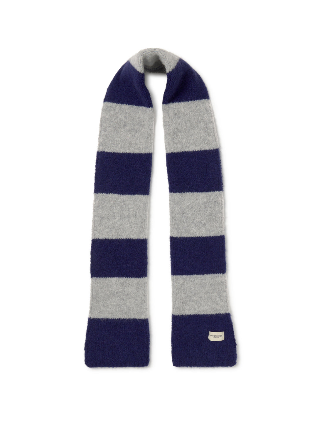 Bicolour Scarf - Dark Navy Stripes