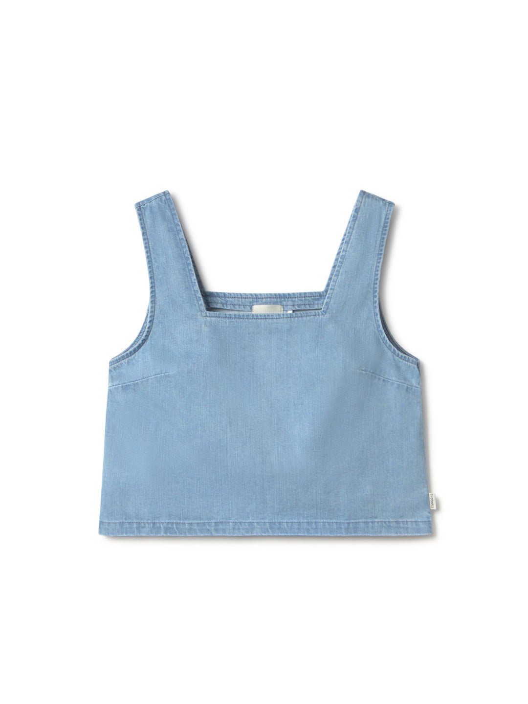 Light blue denim shirt women front