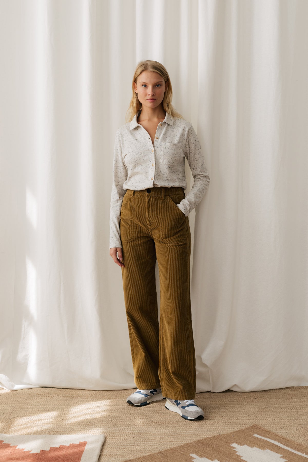 organic materials neps ecru shirt