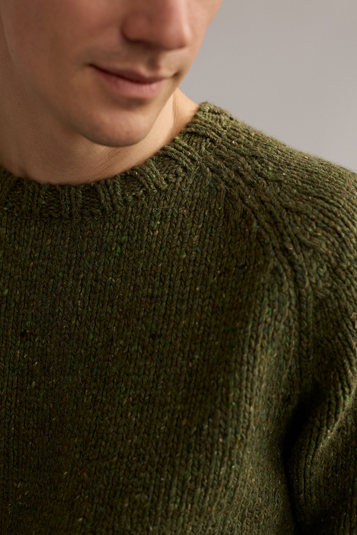 meta-preview, green men knit with colorful neps