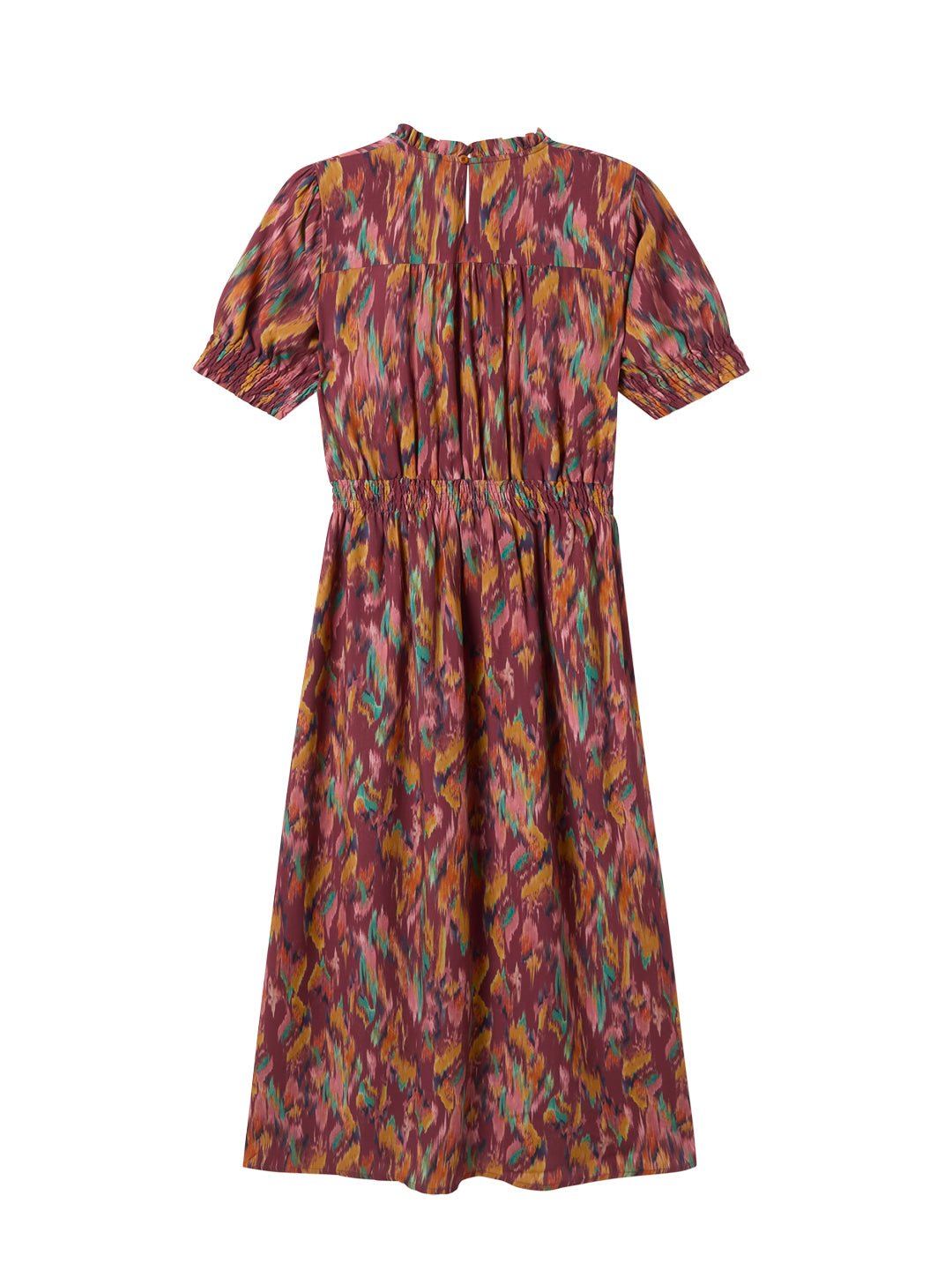 Sustainable abstract-print boho dress