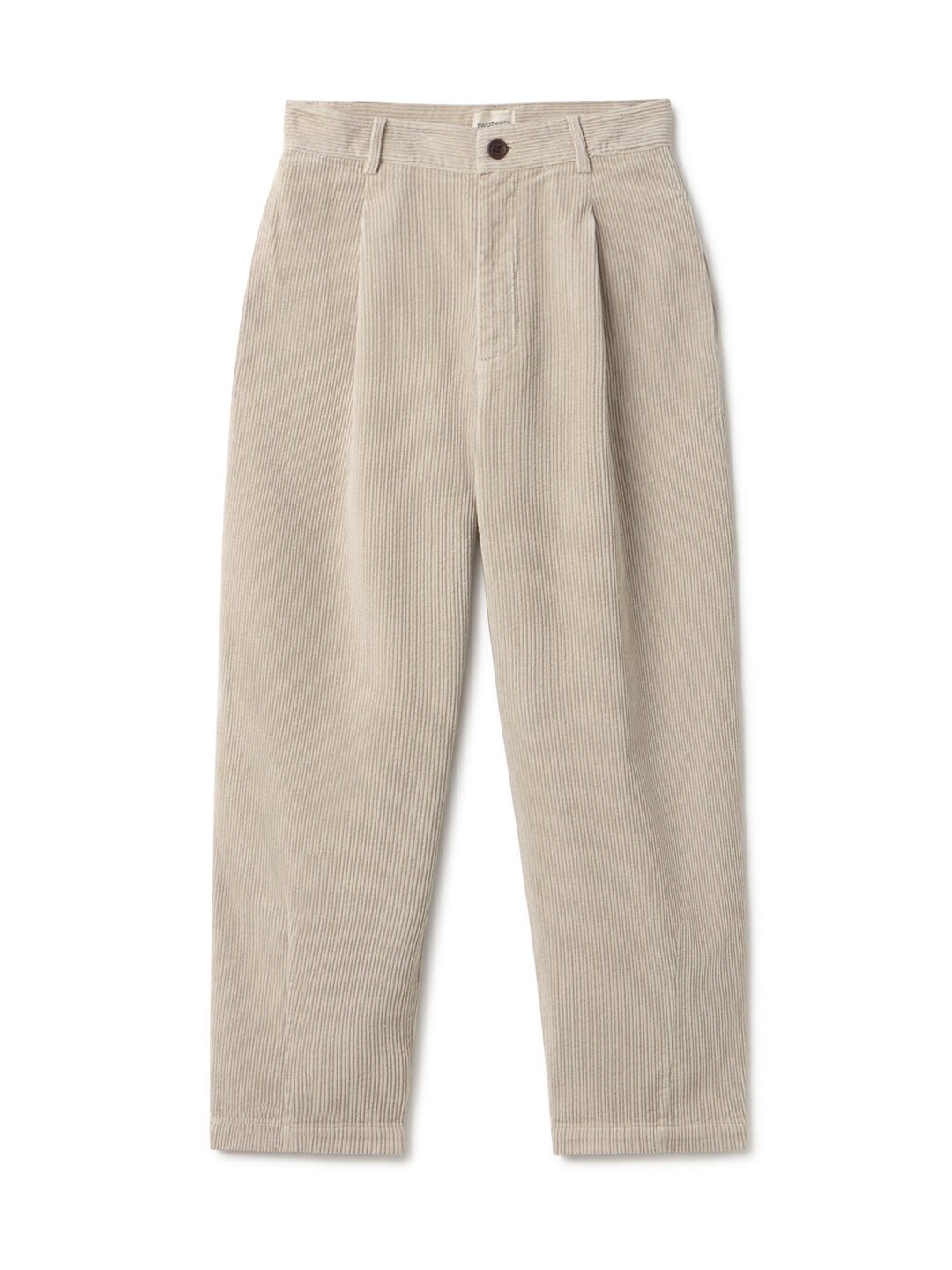 Feather grey Corduroy pants women front