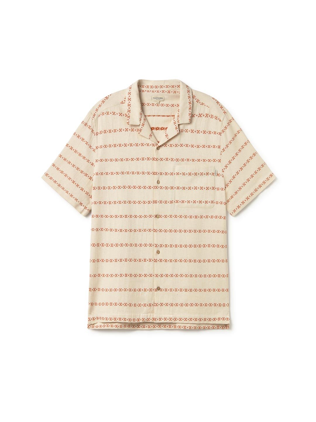 Striped Guayabera shirt men front