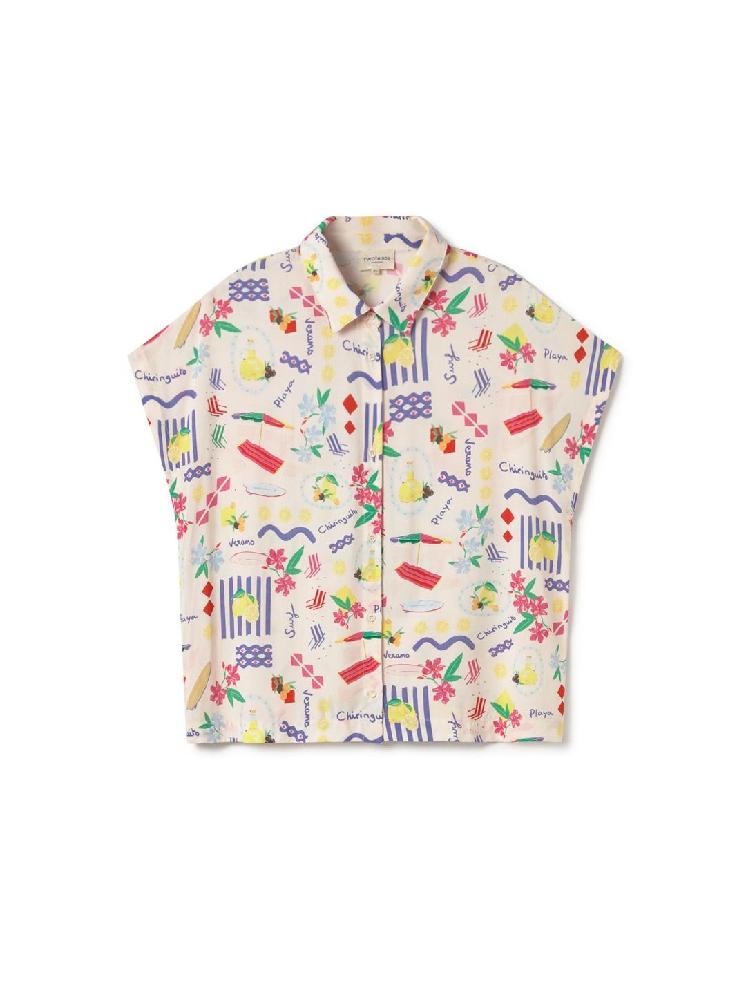 Patterned light weight shirt women front