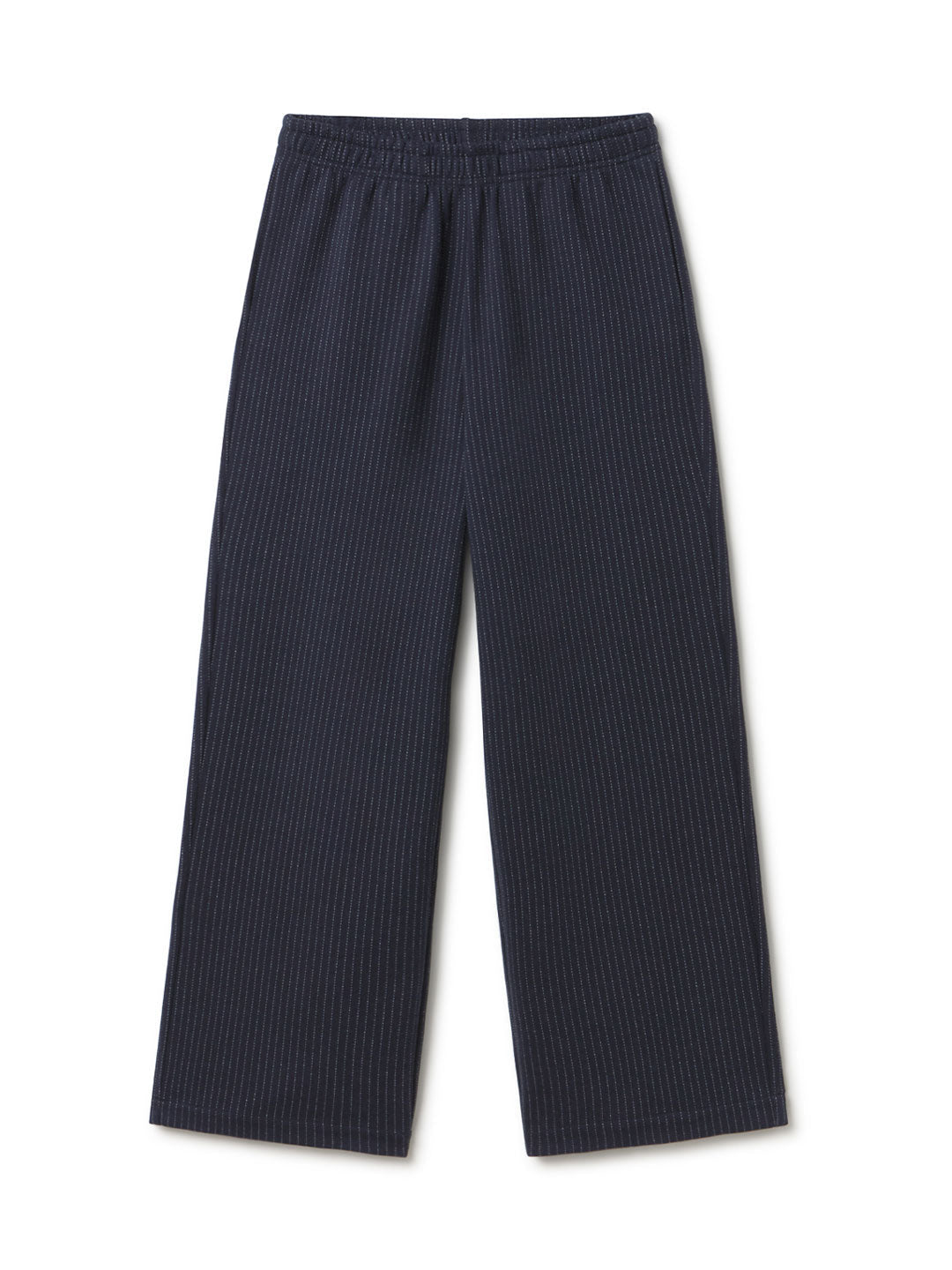 Diplomatic navy striped pants women front