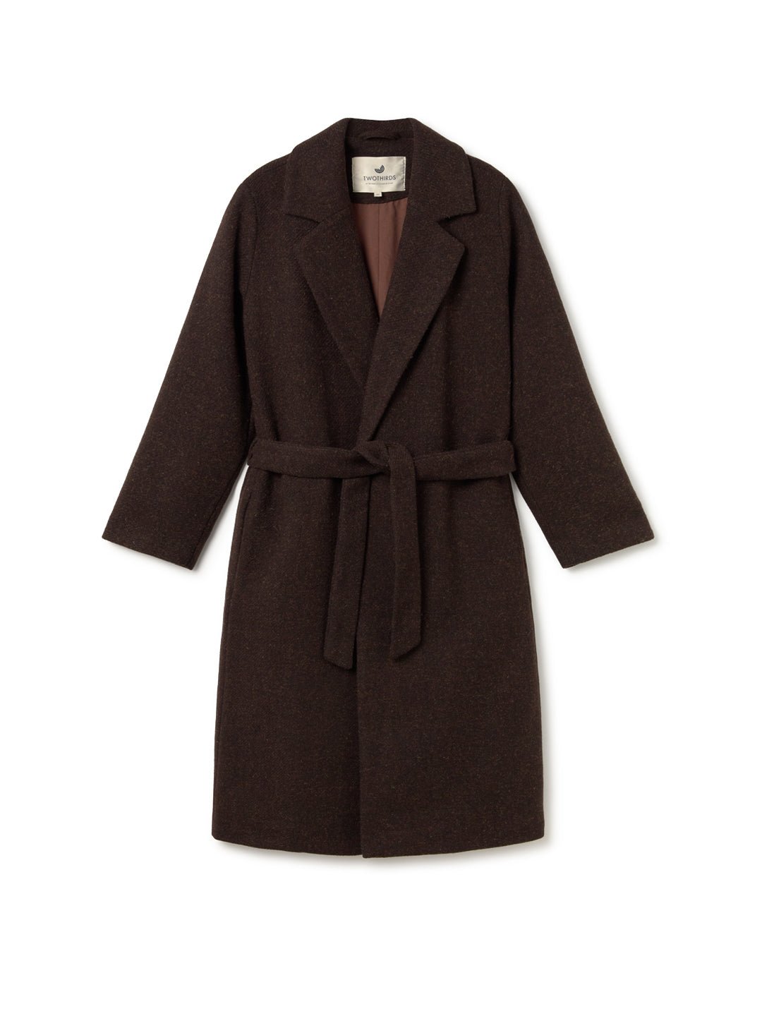 Sustainable Shetland wool overcoat