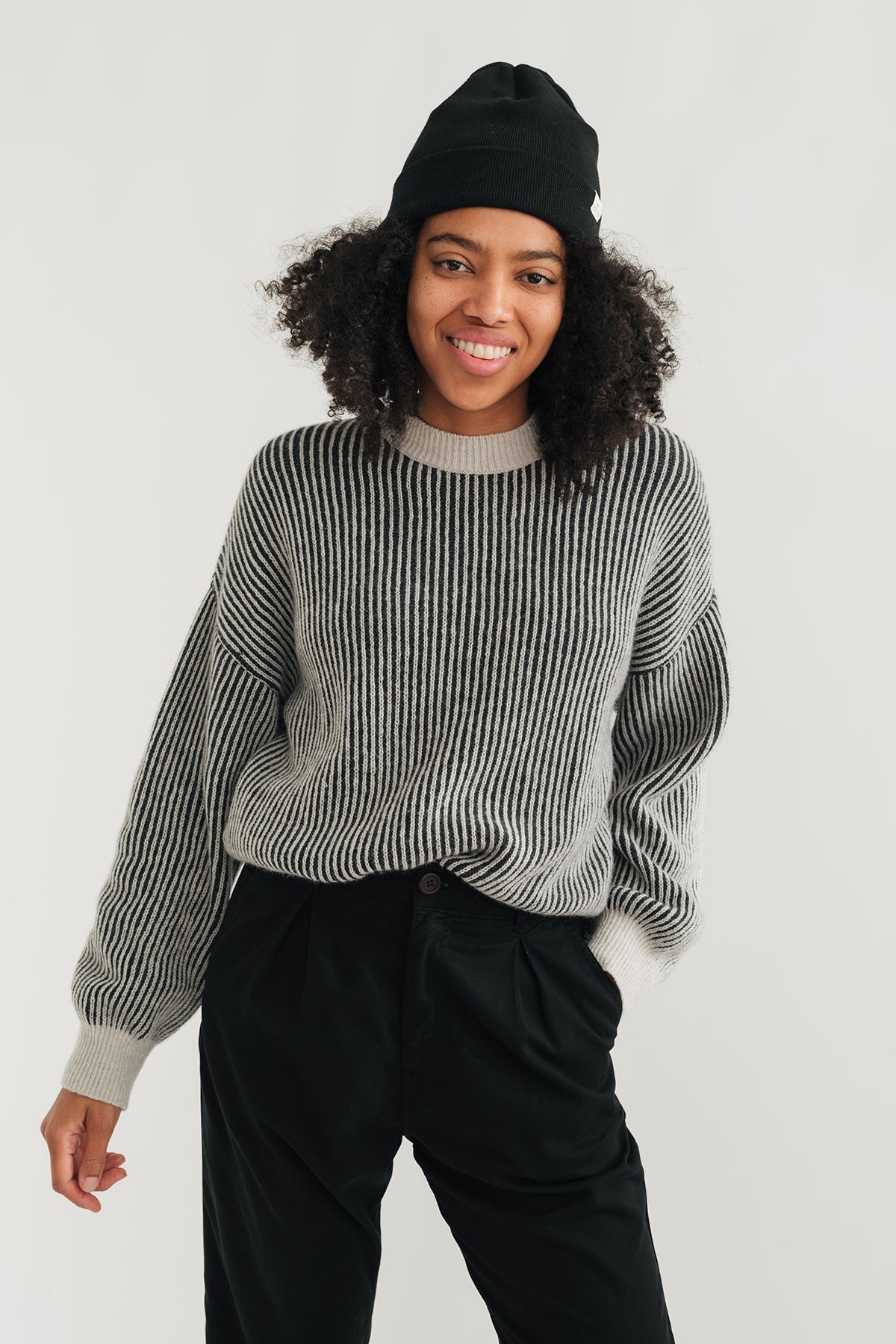 meta-preview, warm durable knit with recycled wool
