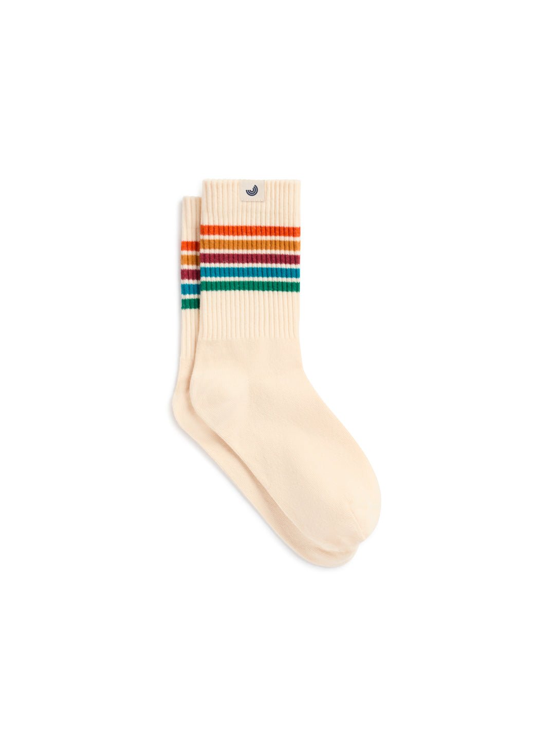 Multicolour striped organic socks