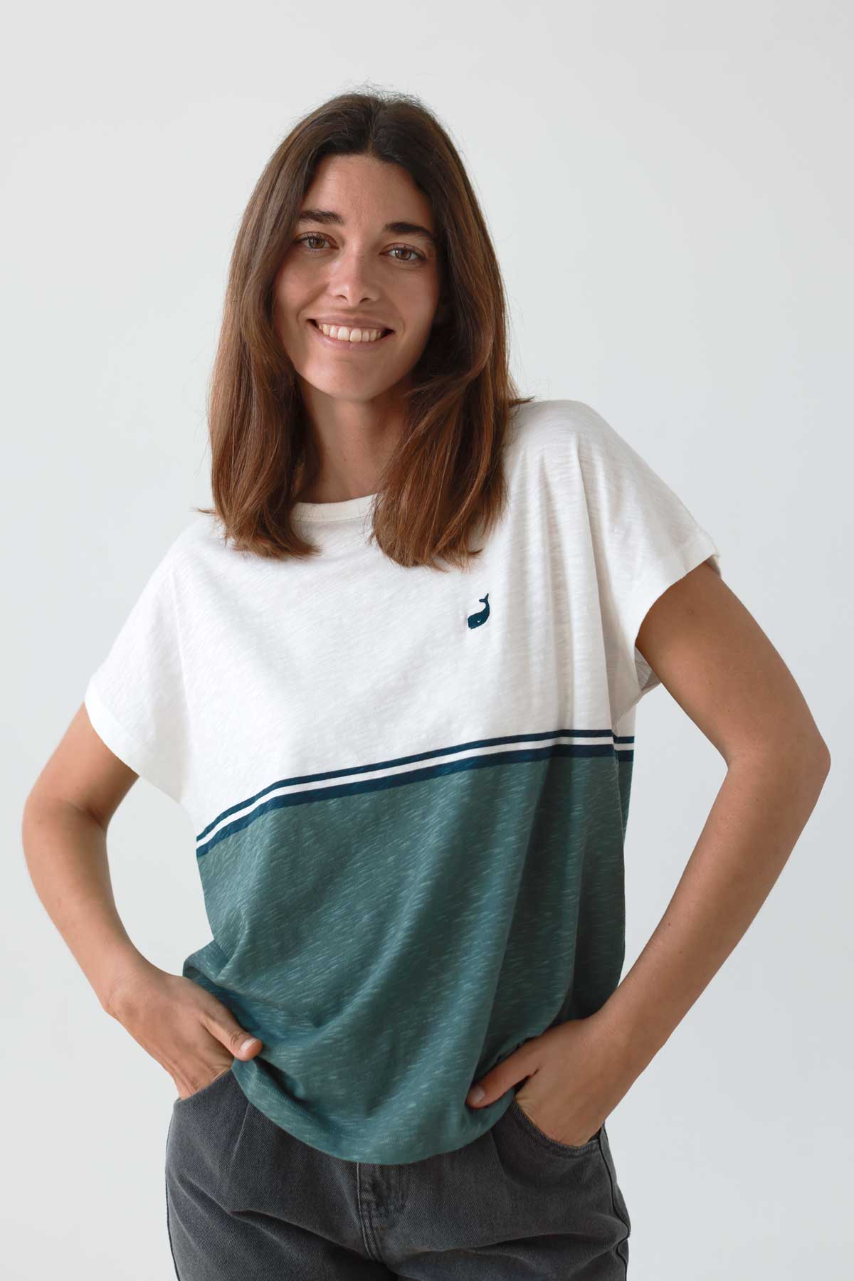 Organic cotton tee quenac iconic style twothirds