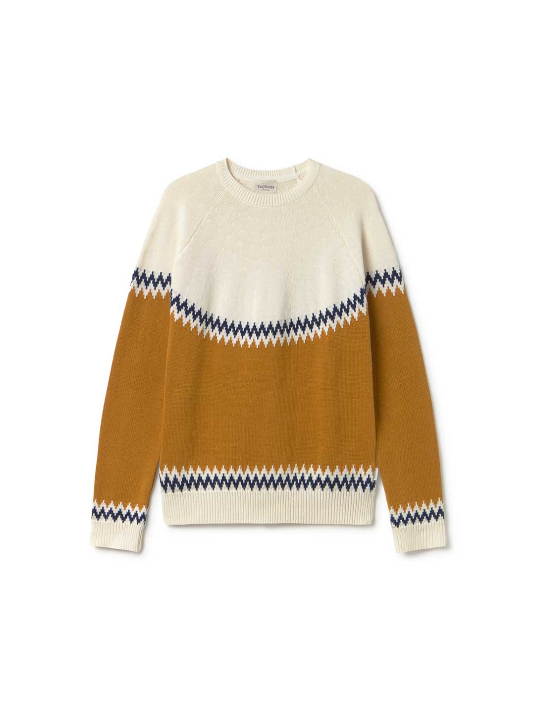 Terracotta organic cotton knit women front