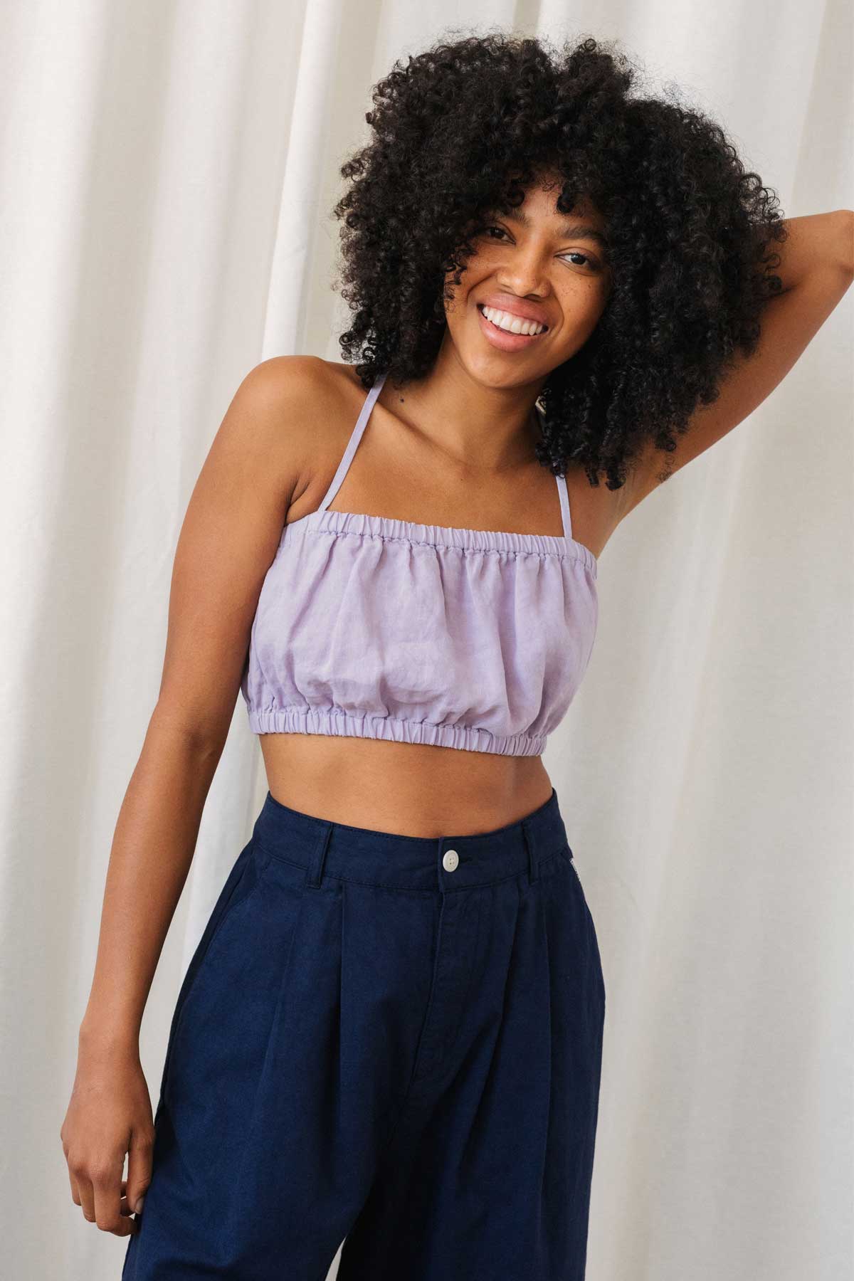 meta-preview, light purple crop top for women