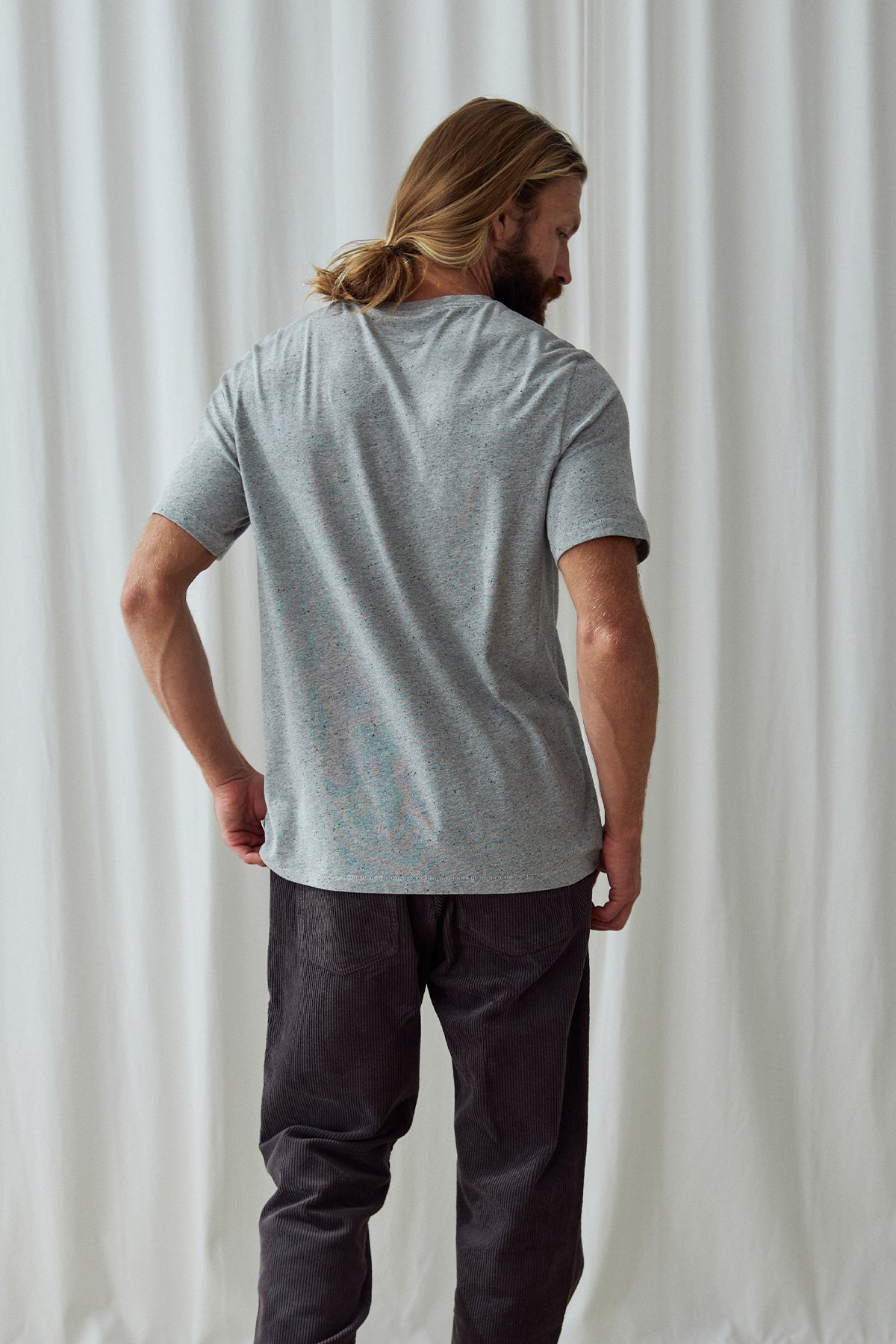 Recover yarn men’s t-shirt