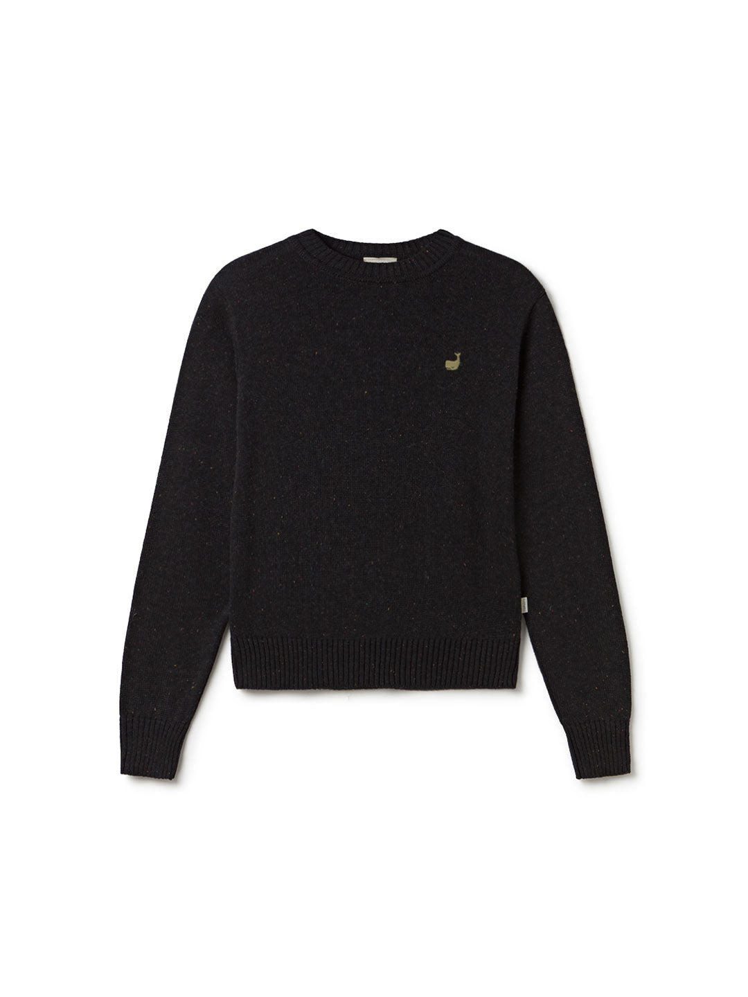 Black multicolor neps sweatshirt women front