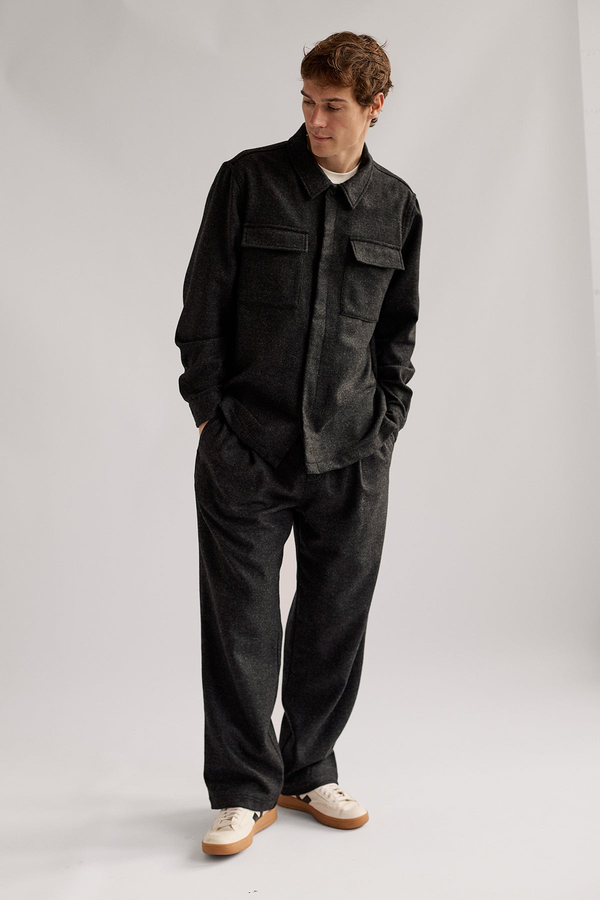 warm overshirt with pockets