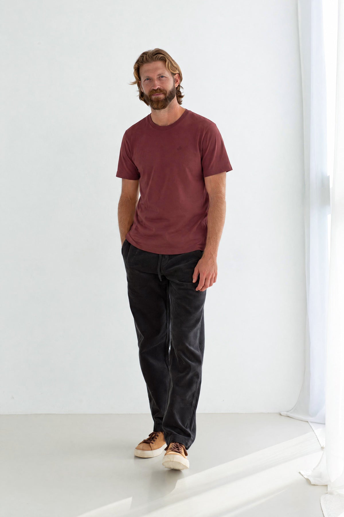 The Organic Cotton Tee - Mahogany