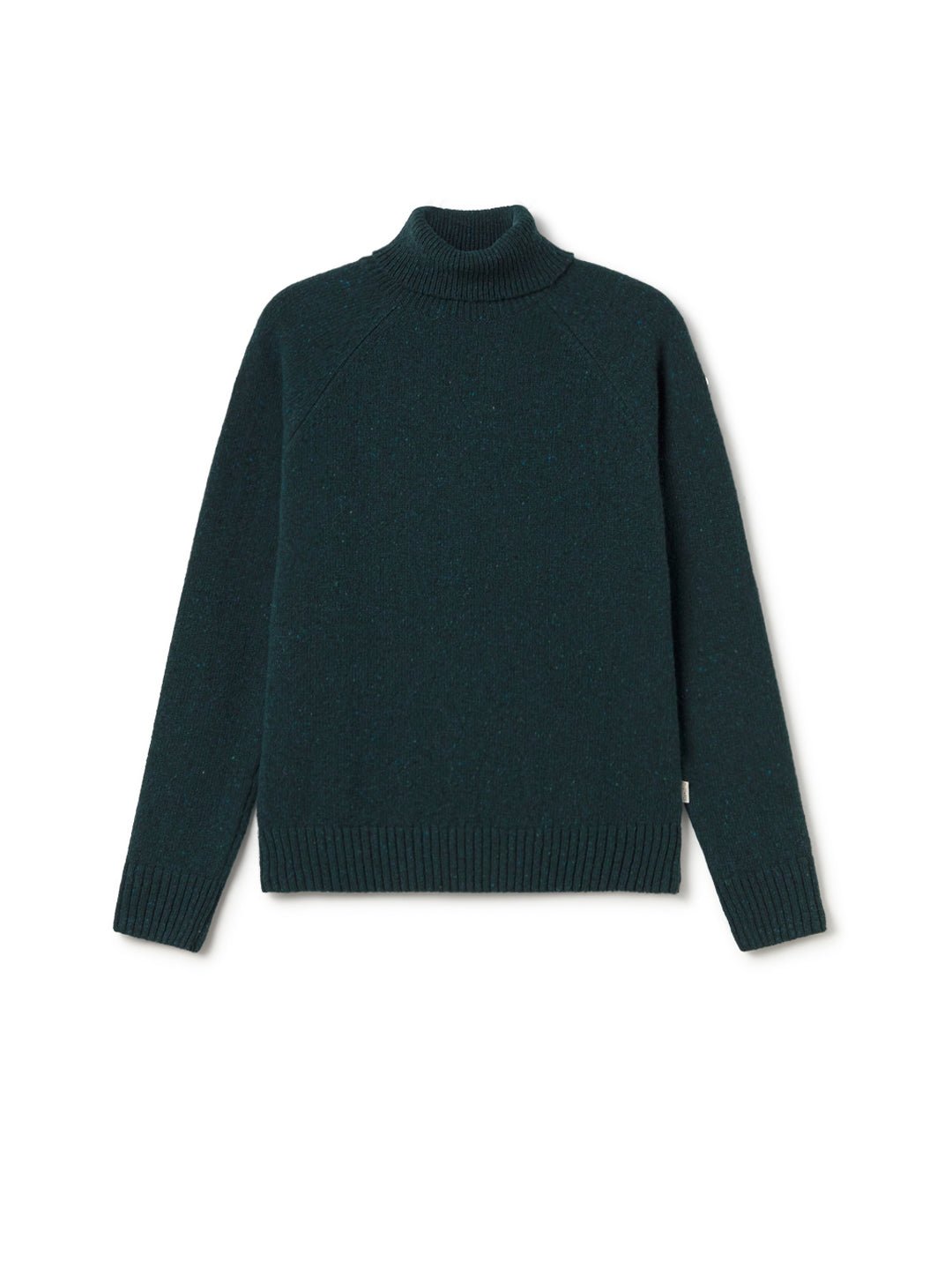 Mediterranean green turtleneck sweater
