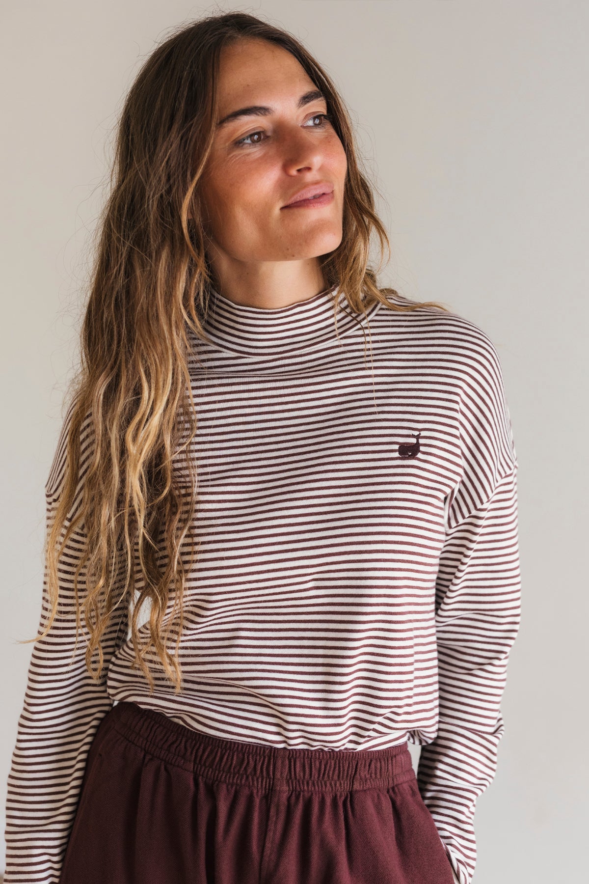 meta-preview, Vegan russet high-neck shirt