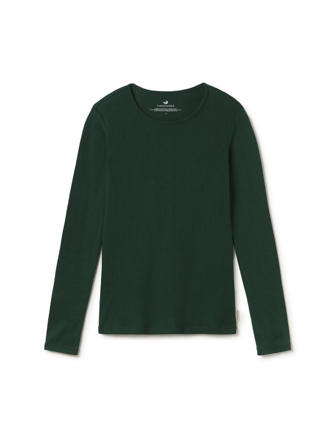 Dark green organic cotton top