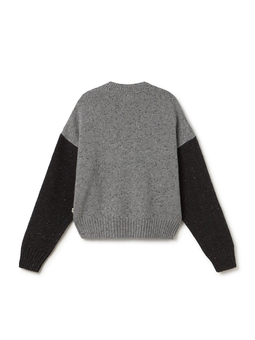 Modern colour-block wool jumper