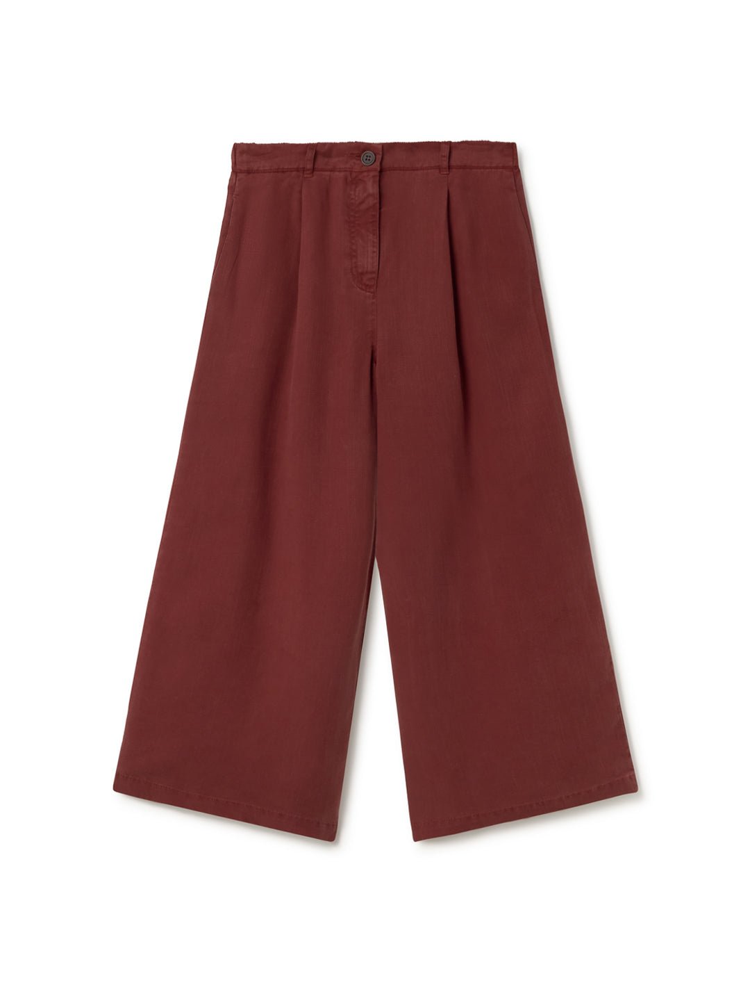 Sustainable wide leg wine pants
