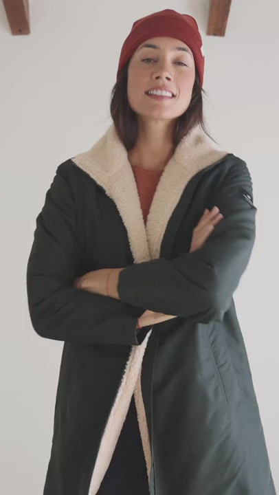 Sustainable tech sherpa outerwear